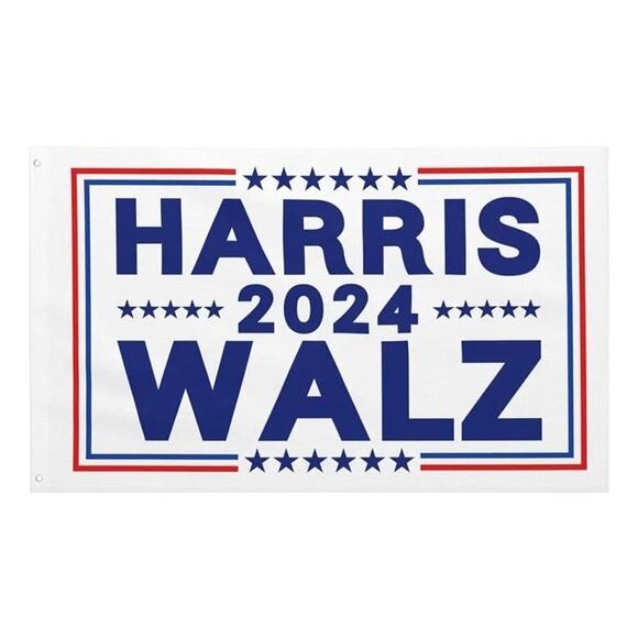 Collectible Kamala Harris 2024 Walz Campaign Flag 3x5 Ft Politics w/ Grommets - Picture 1 of 8